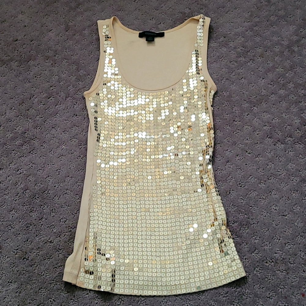 EXPRESS sequin tank top sz xs
